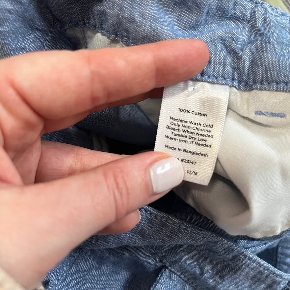 Talbots Blue The Weekend Chino Pants Size 10 - Picture 4 of 6